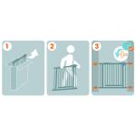 Barierka bramka zabezpieczająca czarna Nukido 718200