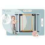 Barierka bramka zabezpieczająca czarna Nukido 718200