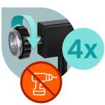 Barierka bramka zabezpieczająca czarna Nukido 718200