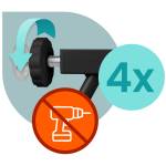 Barierka bramka zabezpieczająca czarna Nukido 718300