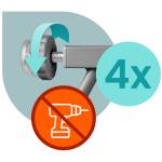 Barierka bramka zabezpieczająca szara Nukido 718301