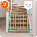 Barierka bramka zabezpieczająca szara Nukido 718301