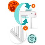 Barierka bramka zabezpieczająca biała Nukido 718000