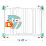 Barierka bramka zabezpieczająca biała Nukido 718000