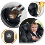 Fotelik samochodowy Nukido Aero Line czarny 0-36 kg ISOFIX