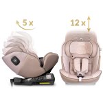 Fotelik samochodowy Nukido Aero Line beżowy 0-36 kg ISOFIX