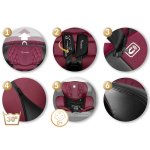 Fotelik samochodowy Nukido Prestige Line czarno-różowy 0-36 kg ISOFIX