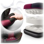 Fotelik samochodowy Nukido Prestige Line czarno-różowy 0-36 kg ISOFIX