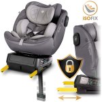 Fotelik samochodowy Nukido Prestige Line szary 0-36 kg ISOFIX