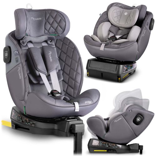 Fotelik samochodowy Nukido Prestige Line szary 0-36 kg ISOFIX