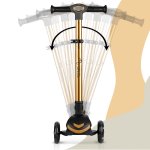 Hulajnoga trójkołowa dla dzieci balansowa siedzisko Nukido Flippo - złota