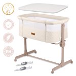 Łóżeczko dziecięce składane turystyczne dostawka + materac Nukido NK-243