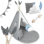 Namiot tipi dla dzieci NK-406 Nukido - szare 