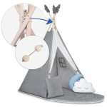 Namiot tipi dla dzieci NK-406 Nukido - szare 