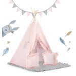 Namiot tipi dla dzieci NK-406 Nukido - jasno różowy 