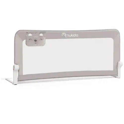 Barierka ochronna do łóżka 150 x 66 x 35 cm Nukido szara